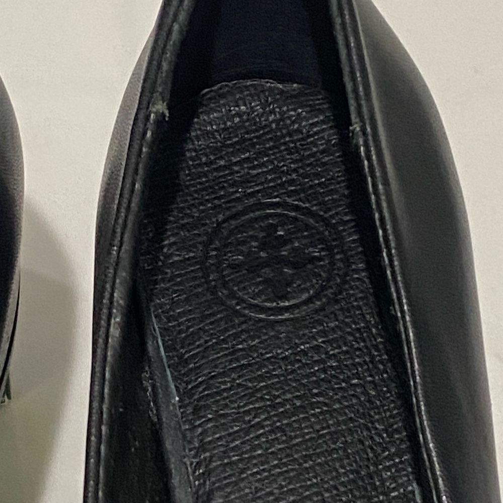 Charleston Shoe Co. Charlotte Black Satin Bow Leather Flats Size 6 New - Picture 13 of 14